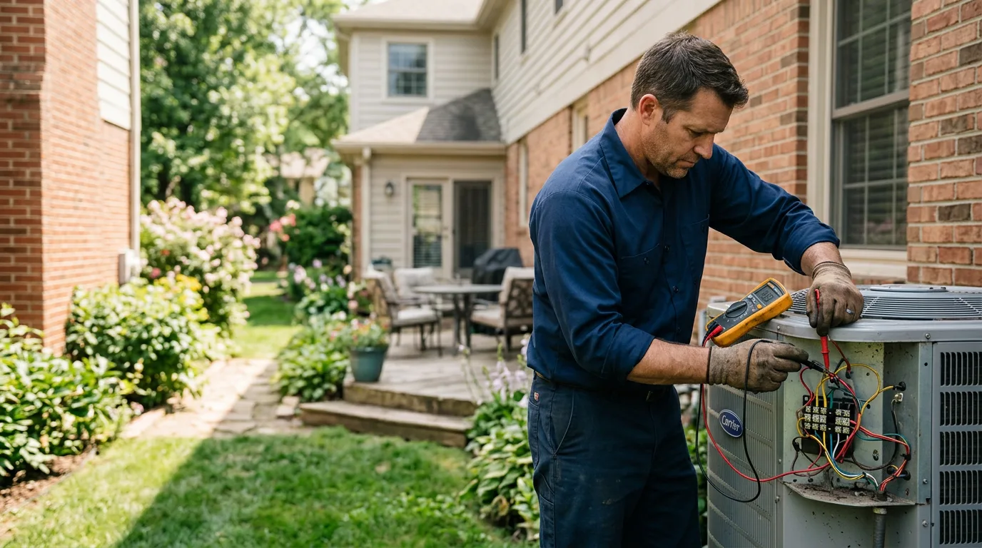 HVAC technician working near Calera, AL